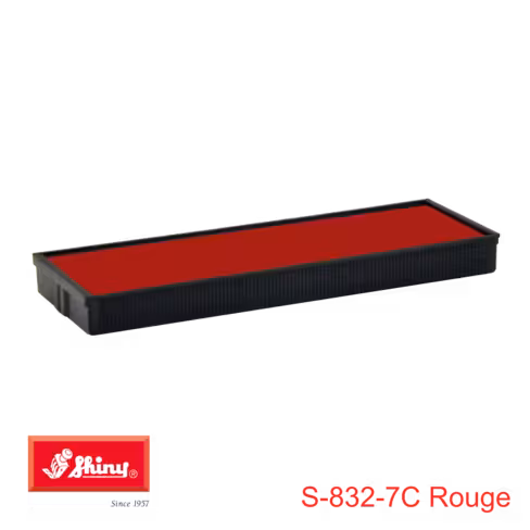 Cassette Shiny S-832-7 - rouge