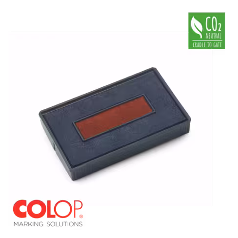 Cassette Colop E/200/2 - bicolore bleu-rouge