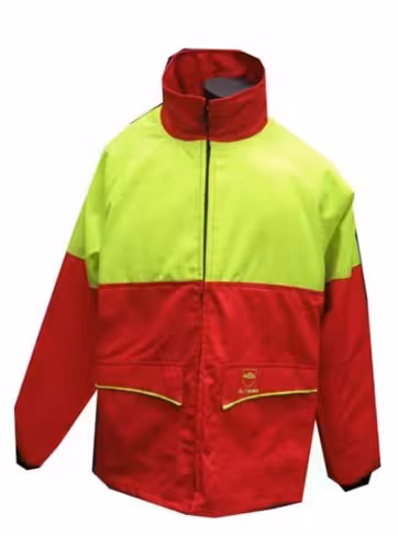 Veste Forestière Espaces Verts - Francital Environnement - polyester majoritaire - rouge/jaune - taille L