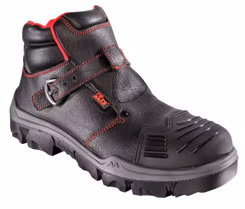Chaussures Argon OV Flex S3 - MTS - cuir pleine fleur hydrofuge - noir/rouge
