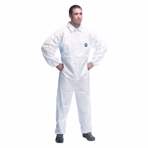 Combinaison Tyvex 500 Industry - Dupont - col fermé par glissière - blanc - taille L