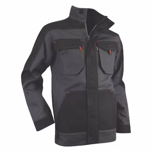 Blouson céramique 2064 - Lebeurre - 60% coton 40% polyester croisé - gris/noir