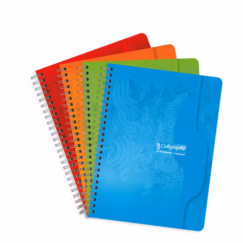 Cahier reliure intégrale Clairefontaine Calligraphe 7000 17 x 22 cm - 100 pages 70 g Seyès