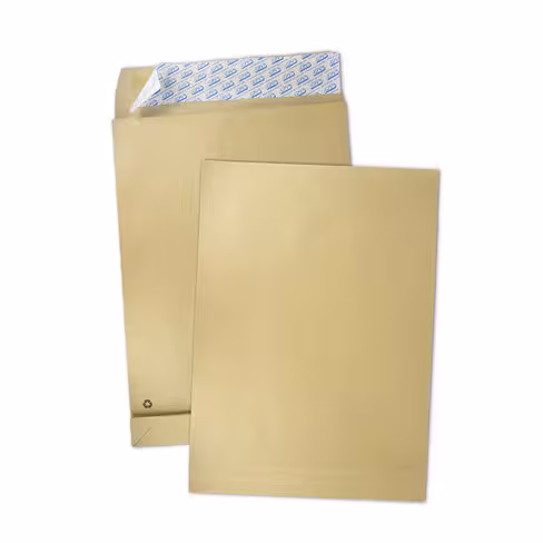 Sac à soufflet C4 GPC - 229 x 324 mm - kraft - 120 g/m² - bande de protection - boîte de 250