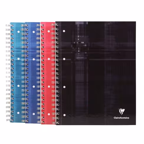 Cahier à spirale Bind'O Block 22,5 x 29,7 cm - 240 pages 5 x 5 cadré + 1 pochette
