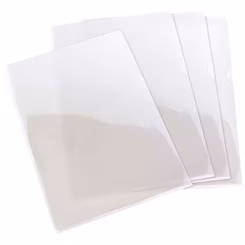 Pochette coins A4 - polypropylène - transparent - lot de 100