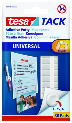 Pâte adhésive Tesa TACK Universal - lot de 80