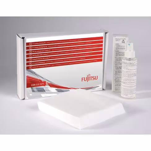 Kit de nettoyage - 1 flacon de liquide de nettoyage F1 et 75 chiffons pour scanner A3 Ricoh fi-7600 / fi-7900