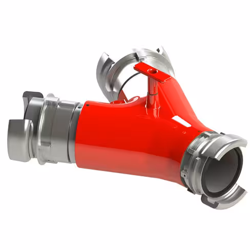 Collecteur à clapet - entrées 2x AR 100 à verrou - sortie 1x AR 100 à verrou