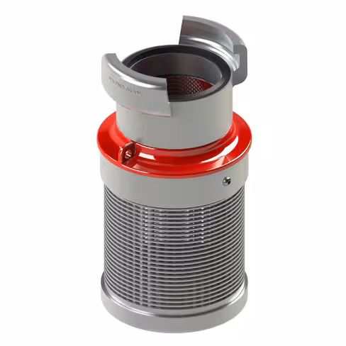 Crépine d'aspiration - raccord symétrique Guillemin AR 100 sans verrou - avec panier en aluminium