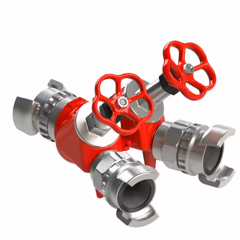 Division à volants - entrée 1 x DSP 50 à verrou - sorties 2x DSP 50 à verrou