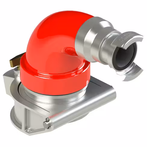 Coude d'alimentation à 90° - entrée 1x Keyser femelle 100 - sortie 1x DSP 50 sans verrou