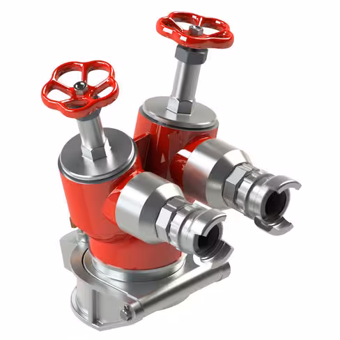 Retenue Keyser à volants - entrée 1x Keyser femelle 100 - sorties 2x DSP 40 à verrou