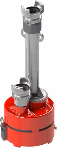 Hydro-éjecteur avec purge et clapet - entrée 1 x DSP 50 à verrou - sortie 1 x DSP 50 avec verrou