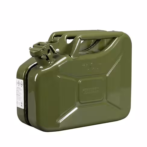 Jerrican US tôle hydrocarbure 10 l homologué