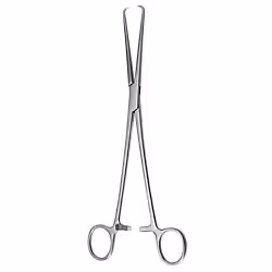 Pince pour abbaissement du col de l'uterus Pozzi 25 cm