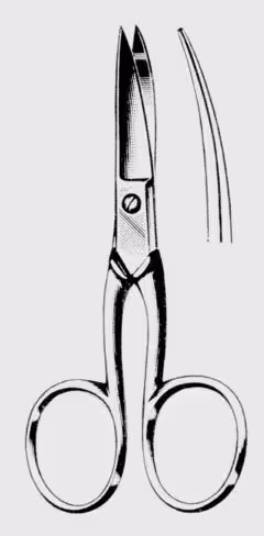 Ciseaux à ongles 10 cm courbes