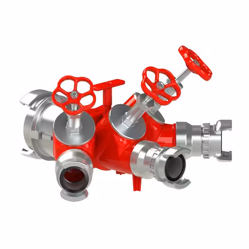 Division 3 robinets à volant - entrée 1x AR 100 à verrou - sortie 1 AR 100 à verrou sorties 2x DSP 50 à verrou alu