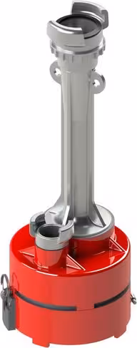 Hydro-éjecteur vide-cave avec clapet et purge - entrée 1x DSP 40 - sortie 1x DSP 65 - aluminium
