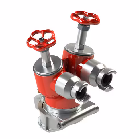 Retenue Keyser femelle 100 - sorties 2x DSP 40 sans verrou à robinets - aluminium