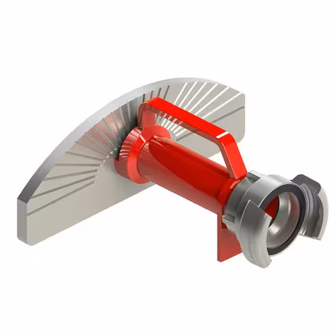 Écran rideau d'eau 500 l/min - entrée 1x DSP 65 sans verrou - aluminium et polyester rouge