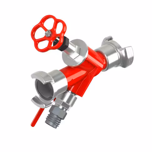 Vanne mobile bas d'échelle - entrée et sortie DSP 50 sans verrou - purgeur GFR mâle 20 - aluminium