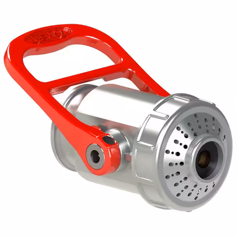 Robinet DHT à diffusion en cône plein de 65/18-15 - feux électriques - entrée femelle 52x200 - aluminium