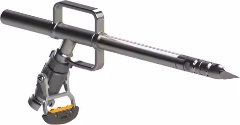 Lance Bélier courte l. 0,9 m - robinet arrêt. Entrée Guillemin 40 - acier inoxydable