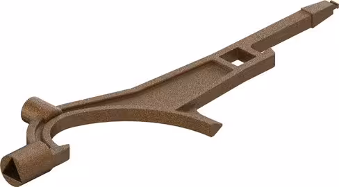 Clé tricoise Sésame 8 fonctions - pour raccords DN 20 à 100 - bronze aluminium