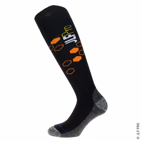 Chaussettes de bottes amovibles - JLF - 40% laine - 40% acrylique - noir - taille 36-38 - lot de 10 paires