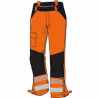 Pantalon multipoches HV Lumina - Codupal - bandes rétro microbilles - 100% PES - jaune fluo/marine - taille S -