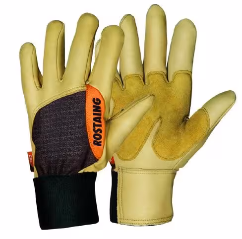 Gant forestier - Forest-I - Rostaing - cuir de bovin - beige - taille 10 - lot de 5 paires -