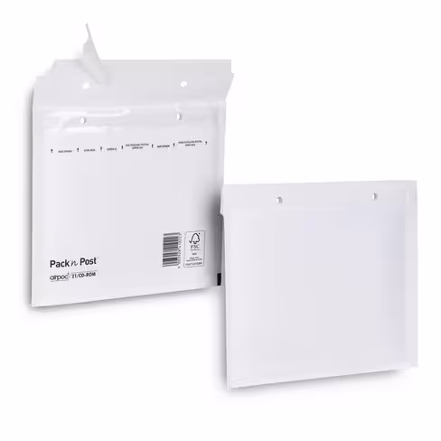 Pochette bulles d'air CD 75 g - bande de protection - paquet de 10