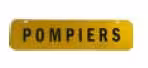 Panonceau pompiers pour triangle 700 T2 prismatique