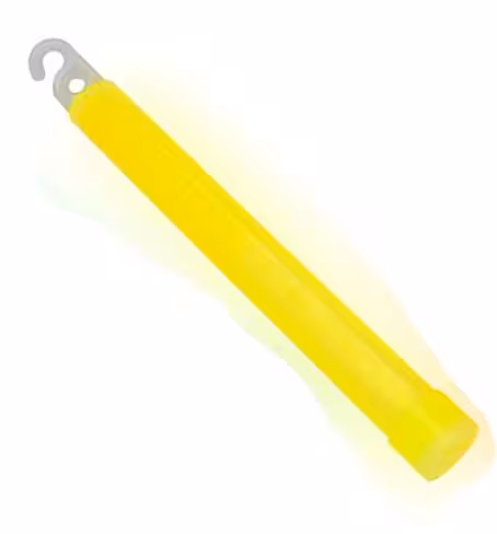 Bâton lumineux Cyalume 15 cm - autonomie 12 h - jaune