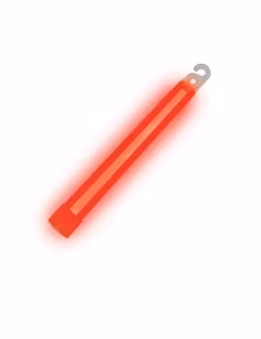 Baton lumineux Cyalume 12 h - 15 cm - orange - durée de vie 5 ans