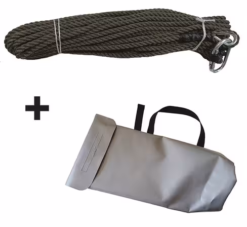 Commande pompiers Preox - 25 m DN 8 mm - avec 2 boucles cossées en sac