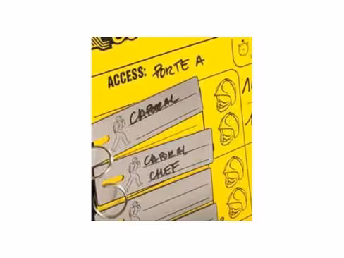 Plaquette pour tableau de contrôle courant - lot de 10