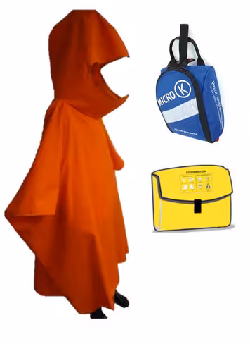 Ensemble poncho de formation avec sacoche et micro K de formation