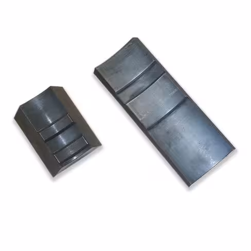 Jeu de mors crantés DN 65 l. 60-48 mm