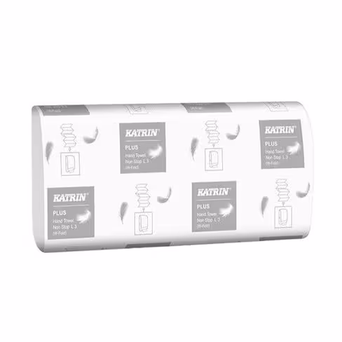 Essuie-main en feuille à feuille W - Katrin Handy Pack - 1 carton de 25 paquets de 90 feuilles