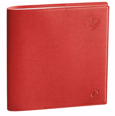 Semainier recyclé Equology éxecutif - 16 x 16 cm - rouge