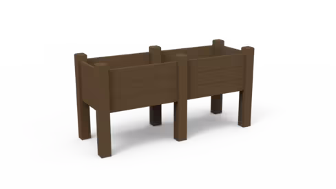 Jardin pédagogique Caractère Origine - plastique recyclé - rectangulaire - L. 180 x h. 90 cm - Cont. 0,3 m3 -