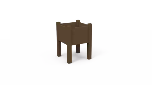 Jardin pédagogique Caractère Origine - plastique recyclé - carré - L. 64 x h. 90 cm - Cont. 0,1 m3