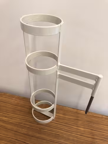 Porte-bouteille à oxygène - support bouteille vertical 2 l