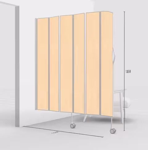 Paravent 6 sections l. 150 x h. 185 cm couleur
