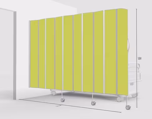 Paravent 10 sections l. 250 x h. 185 cm couleur