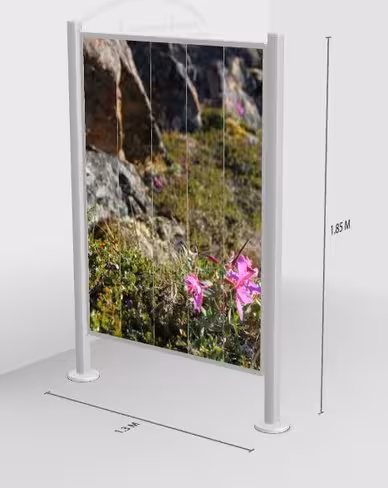 Cloison fixe l. 1,3 m photo 6350P