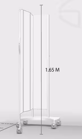 Chariot 4 roues 1 pan blanc 6518B
