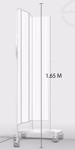 Chariot 4 roues 1 pan translucide 6518T DAYLIGHT translucide complet